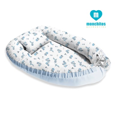 NIDO COLECHO MONCHITOS ACCESORIOS CELESTE BB ZORRITOS - 2