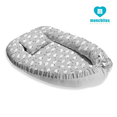 NIDO COLECHO MONCHITOS ACCESORIOS PLOMO NUBES - 2