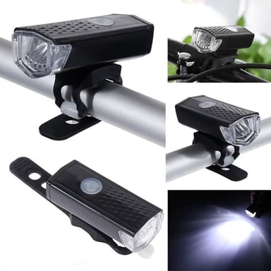 LUCES PARA BICICLETA FARO DELANTERO Y TRASERO RECARGABLE - 2