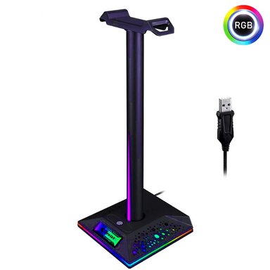 SOPORTE AUDÍFONOS DREIZT PARANTE RGB D6000 PRO - 1