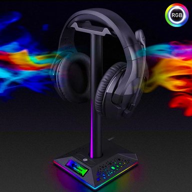 SOPORTE AUDÍFONOS DREIZT PARANTE RGB D6000 PRO - 2