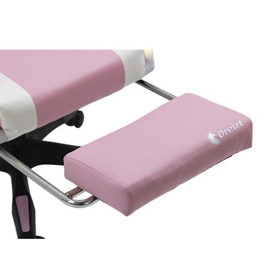 SILLA DREIZT ROSADO GAMER ERGONÓMICA SHINE RGB SERIES LUCES CON POSAPIES RECLINABLE - 6