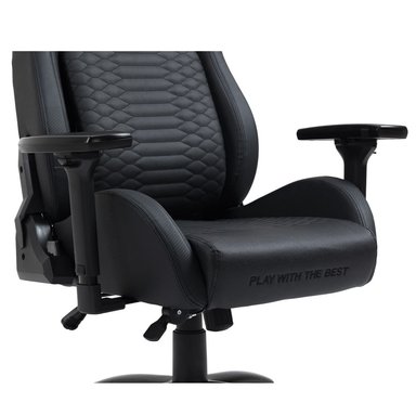 SILLA DREIZT NEGRO GAMER TITAN SERIES PREMIUM ALMOHADILLA INTELIGENTE RECLINABLE GAS LIFT CLASE 4 - 3