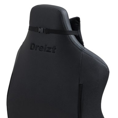 SILLA DREIZT NEGRO GAMER TITAN SERIES PREMIUM ALMOHADILLA INTELIGENTE RECLINABLE GAS LIFT CLASE 4 - 5