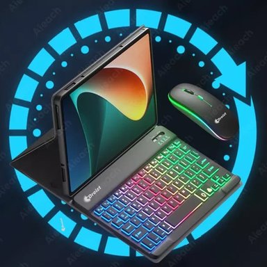COMBO GAMER TECLADO + MOUSE INALÁMBRICO BLUETOOTH LUCES RGB MULTIDISPOSITIVO GR270027 NEGRO - 4