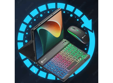 COMBO GAMER TECLADO + MOUSE INALÁMBRICO BLUETOOTH LUCES RGB MULTIDISPOSITIVO GR270027 NEGRO - 6