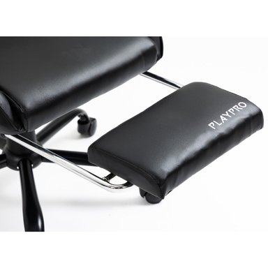 SILLA DREIZT NEGRO GAMER CON MASAJEADOR LUMBAR PLAYPRO X1 BASE METAL - 6