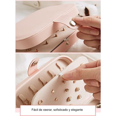 MALETÍN ESTUCHE ORGANIZADOR JOYERO DE VIAJE MDA290006 ROSADO - 2