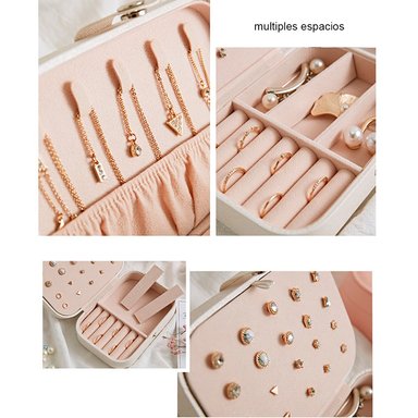 MALETÍN ESTUCHE ORGANIZADOR JOYERO DE VIAJE MDA290006 ROSADO - 3