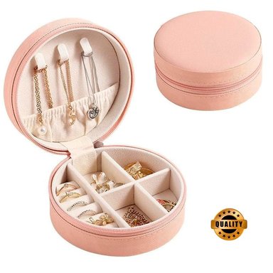 MALETÍN ORGANIZADOR JOYERO VIAJE ROSADO MDA290042 REDONDO