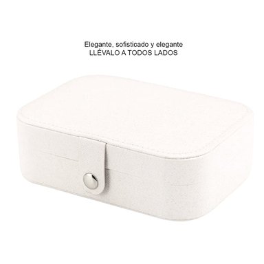 MALETÍN ESTUCHE ORGANIZADOR JOYERO DE VIAJE MDA290007 BLANCO - 3