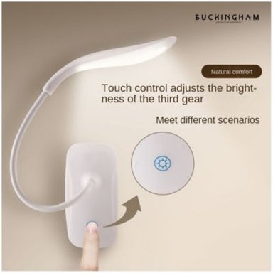 LÁMPARA DE LECTURA DIMMER CLIP FLEXIBLE DYH390006 BLANCO - 3
