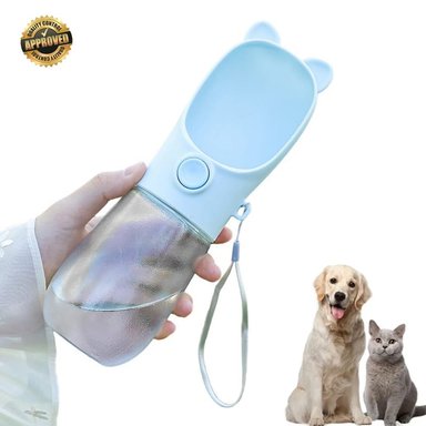 BEBEDERO PERRO DISPENSADOR AGUA PORTÁTIL MOS310020 AZUL