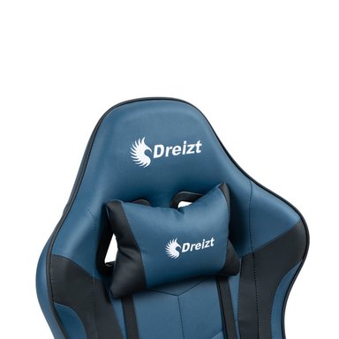 SILLA GAMER ERGONÓMICA DREIZT SHINE SERIES AZUL INDIGO CON POSAPIES RECLINABLE - 3