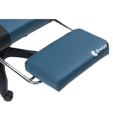 SILLA GAMER ERGONÓMICA DREIZT SHINE SERIES AZUL INDIGO CON POSAPIES RECLINABLE - 6
