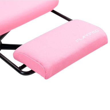 SILLA GAMER CON MASAJEADOR LUMBAR PLAYPRO X1 ROSADO BUNNY BASE DE METAL - 6