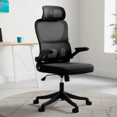 SILLA ERGONOMICA DE OFICINA GERENCIAL KOMSUM TURIN NEGRO - 1