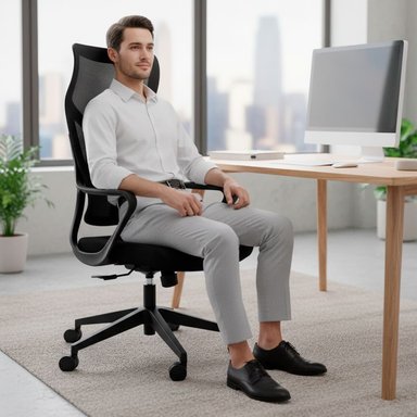 SILLA GAMER DREIZT LYON MESH NEGRO - 7