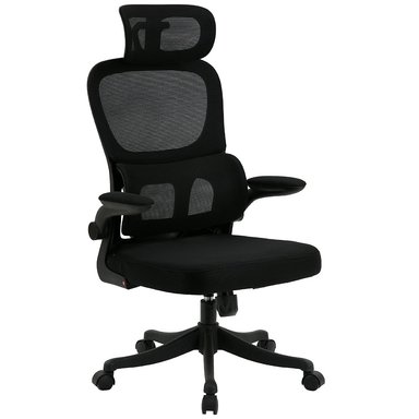 JUEGO DE 4 SILLAS ERGONÓMICAS DE OFICINA GERENCIAL KOMSUM TURIN NEGRO - 2