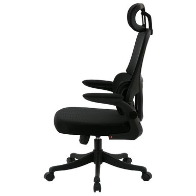 JUEGO DE 4 SILLAS ERGONÓMICAS DE OFICINA GERENCIAL KOMSUM TURIN NEGRO - 4