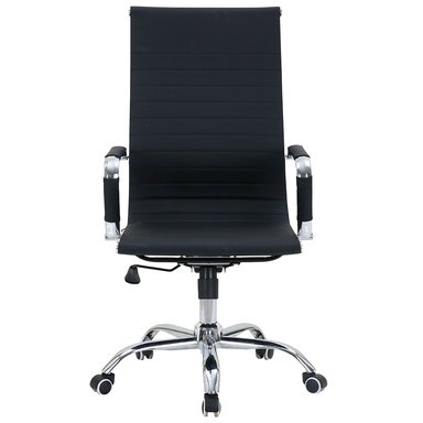 JUEGO DE 4 SILLAS DE OFICINA EJECUTIVAS BASE DE ACERO KOMSUM CANNES NEGRO - 4