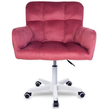 SILLA GIRATORIA DE ESCRITORIO OFICINA BUCKINGHAM CURVE ROSADO BEAN PARA NIÑA - 2
