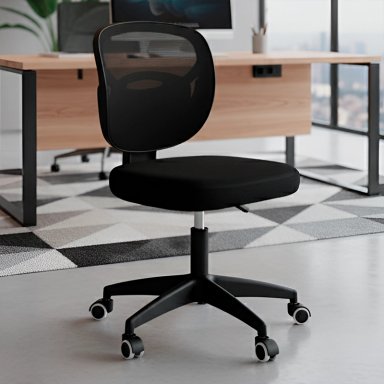 SILLA DE OFICINA KOMSUM TWIST NEGRO - 1