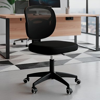 SILLA DE OFICINA KOMSUM INFANTI NEGRA - 1