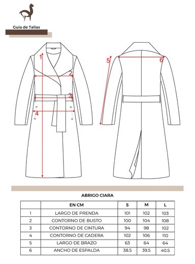 ABRIGO CIARA FUCSIA ONLY ALPACA PARA MUJER LANA ECOLÓGICA - 2