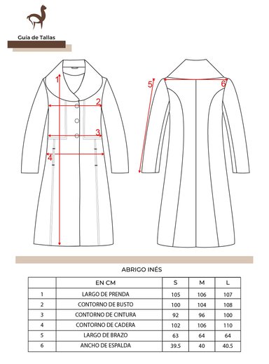 ABRIGO MUJER ONLY ALPACA CAMEL INÉS LANA ECOLÓGICA - 3