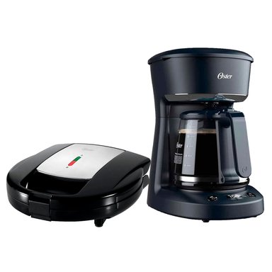COMBO OSTER CAFETERA BVSTDCP12B+SANDWICHERA Y WAFFLERA CKSTSM3892
