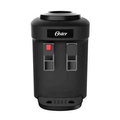DISPENSADOR OSTER SOPORTA BOTELLONES DE 3 A 5 GALONES AGUA MESA 2 TEMPERATURAS OS-PWD522B NEGRO