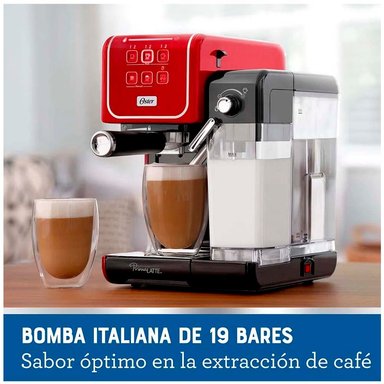CAFETERA OSTER BVSTEM6801R-053 EXPRESSO PRIMALATTE TOUCH BVSTEM6801R ROJO - 2