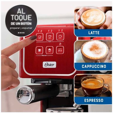CAFETERA OSTER BVSTEM6801R-053 EXPRESSO PRIMALATTE TOUCH BVSTEM6801R ROJO - 3