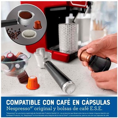 CAFETERA OSTER BVSTEM6801R-053 EXPRESSO PRIMALATTE TOUCH BVSTEM6801R ROJO - 5