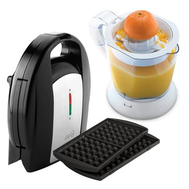 SANDWICHERA OSTER Y WAFLERA CKSTSM3892 MAS EXPRIMIDOR CITRICOS