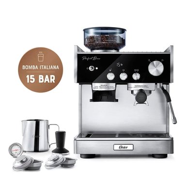 CAFETERA OSTER BVSTEM7400-053 A PRESIÓN PARA ESPRESSO CON MOLINILLO INTELIGENTE BVSTEM7400