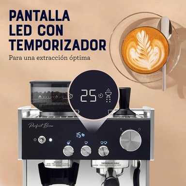 CAFETERA OSTER BVSTEM7400-053 A PRESIÓN PARA ESPRESSO CON MOLINILLO INTELIGENTE BVSTEM7400 - 6