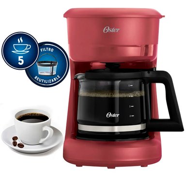 CAFETERA OSTER 5 TAZAS CON FILTRO REUTILIZABLE BVSTDCS51R