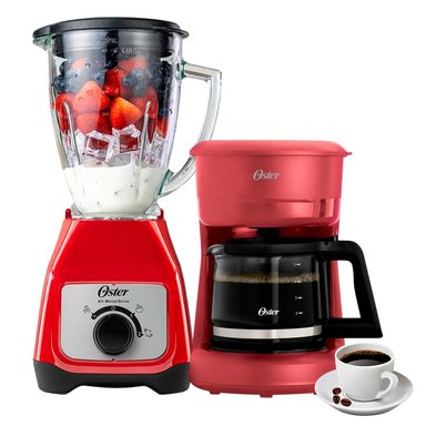 COMBO LICUADORA BLSTKAG-RRD VASO DE VIDRIO MAS CAFETERA DE 5 TAZAS - 1
