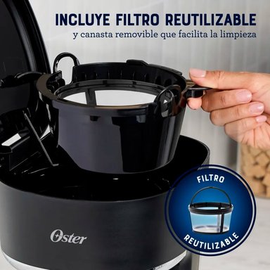 CAFETERA PROGRAMABLE DE 12 TZA OSTER BVSTDCP121B + MÁQUINA DE POP CORN IMACO - 4