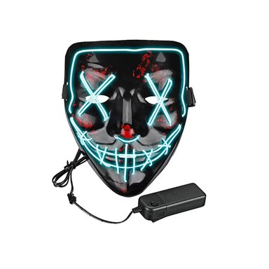 MÁSCARA CELESTE HALLOWEEN LA PURGA LUCES LED