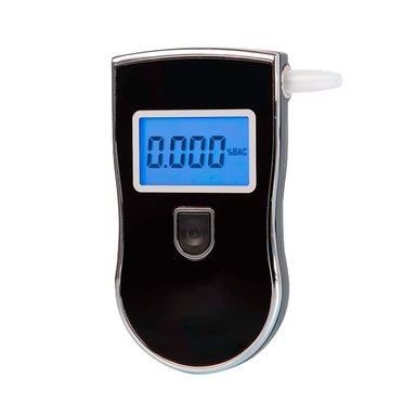 ALCOHOLÍMETRO DIGITAL AT818 POLICIAL PROFESIONAL CON BOQUILLAS - NEGRO