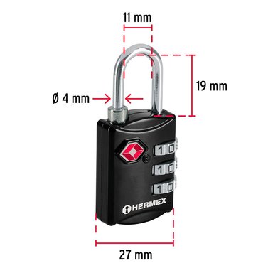SET BALANZA TRUPER PLATA MALETA + CANDADO HERMEX CMA-5C - 5