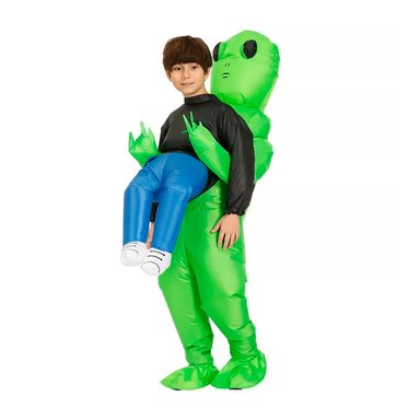 INFLABLE DE ALIEN PARA NIÑO VERDE