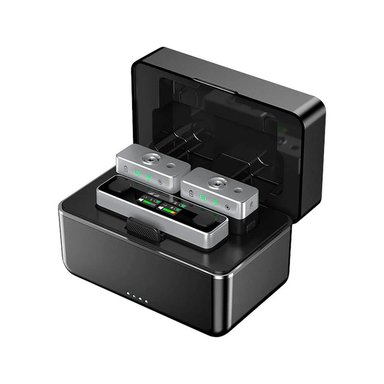 MICRÓFONO DOBLE DE SOLAPA ULANZI U-MIC AM18 INALÁMBRICO PARA CÁMARA Y SMARTPHONE