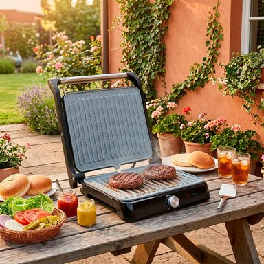 PARRILLA ELÉCTRICA TAURUS ASTERIA II 2000W PARRILLA Y PLANCHA 2 EN 1 - 6