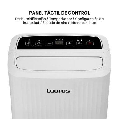 DESHUMEDECEDOR ELÉCTRICO TAURUS DH-10L 2 LITROS CON ASA DE TRANSPORTE Y MANGUERA DE DRENAJE - 5