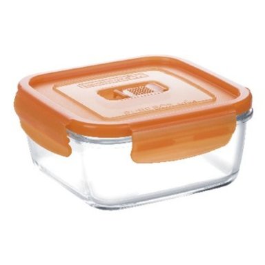 TAPER  CUADRADO 38 CL PURE BOX ACTIVE C/TAPA NARANJA