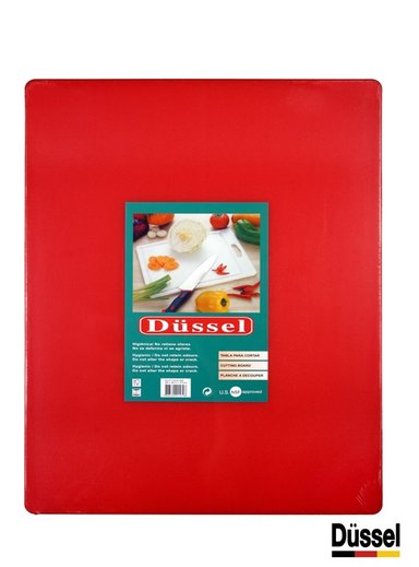 TABLA PICAR DUSSEL PE 6040 ROJO CORTAR 60X40X1.9 CM